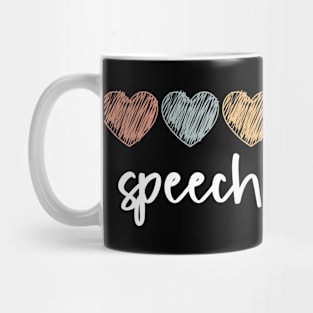 Speech Therapy Rainbow Speech Language Pathologist Therapist Mug